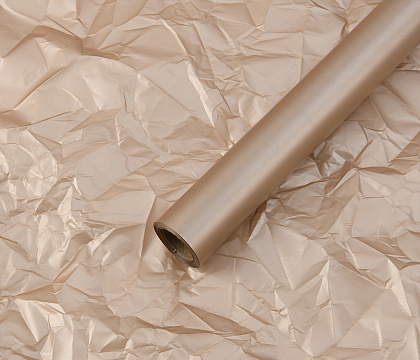 Упак. материал флористическая пленка с перламутровым эффектом, 50 мкр, 57 см х 10 м, шампань