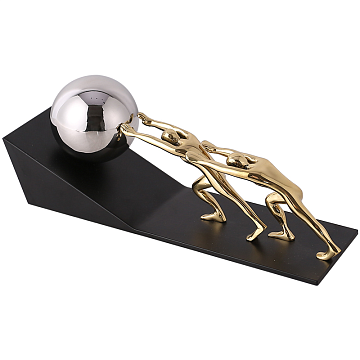 Статуэтка декоративная "Команда", цвет золото, 29*8,5*11 см