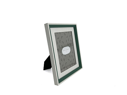 Фоторамка декоративная из МДФ, серия "Классик", цвет зеленый, со стеклом, 13x18 см