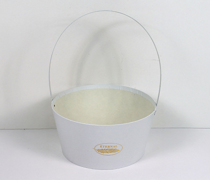 Коробка под цветы 25,7x21,6x12,8H, 1 шт., белый