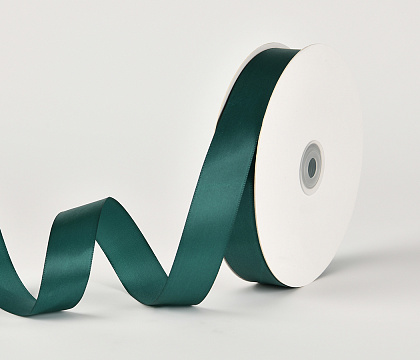 Лента атласная полиэстер 2.5 см*80 ярдов, изумрудный (5 шт./упак.)