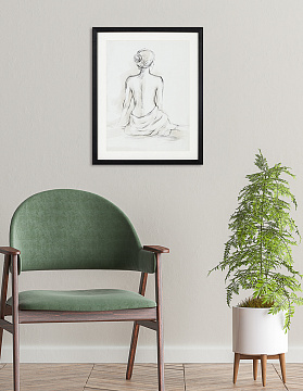 Картина "Жён фий", рама пластиковая со стеклом, 50x40x2,5