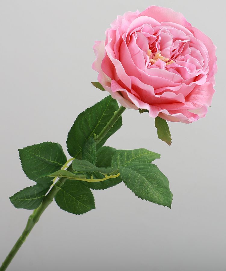 Цветок искусственный декоративный "Роза Джульетта", H68*D15 см., розовый