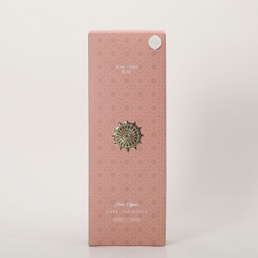 Ароматический диффузор с палочками 180 мл., Rose Dark Rum /Роза и темный ром