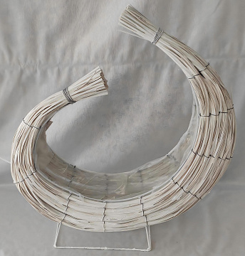 Корзина плетеная (ива): 42x13xH47, 1 шт., белый