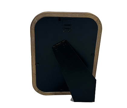 Фоторамка декоративная из дерева, серия "Арронди", цвет орех, со стеклом, 10x15 см