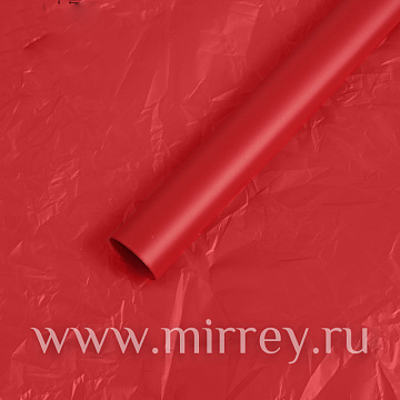 Упак. материал флористическая пленка "Водонепроницаемый тишью", 20 мкр, 58 см х 10 м, красный