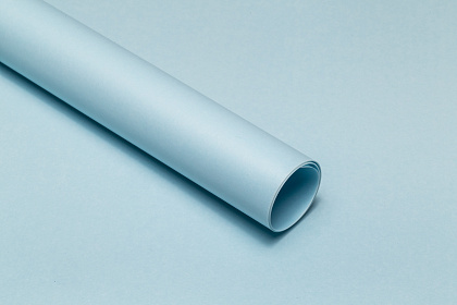 Упаковочный материал флористическая пленка "Органик", 70 мкр, 58 см х 10 м, св-голубой