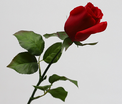 Цветок искусственный декоративный "Роза", H32*D5 см., красный