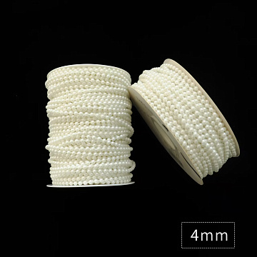 Жемчужная нить на катушке, 4 мм * 50 м., белый