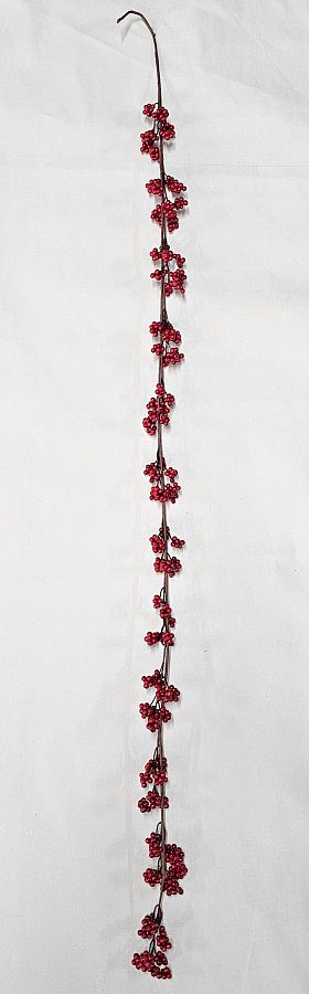 Гирлянда с красными ягодами, 150 см