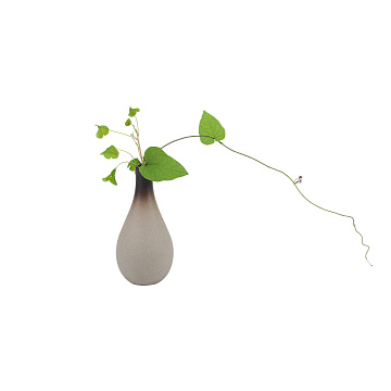 Ваза керамическая, цвет капучино, 5,5*12,5 см