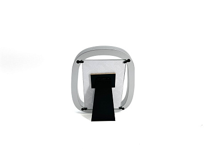 Фоторамка декоративная из МДФ серия "Рондо", цвет серебро, со стеклом, 10x15 см