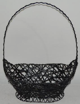 Корзина плетеная (ива), 50*30H16/60, 1 шт., черный