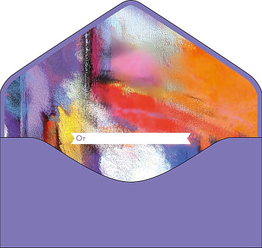 Открытка-конверт "С Днем Рождения!", размер: 9,3х19 см, в упак. 1 шт.