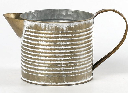 Декоративное кашпо-кувшин 20X11,5XH10CM, металл