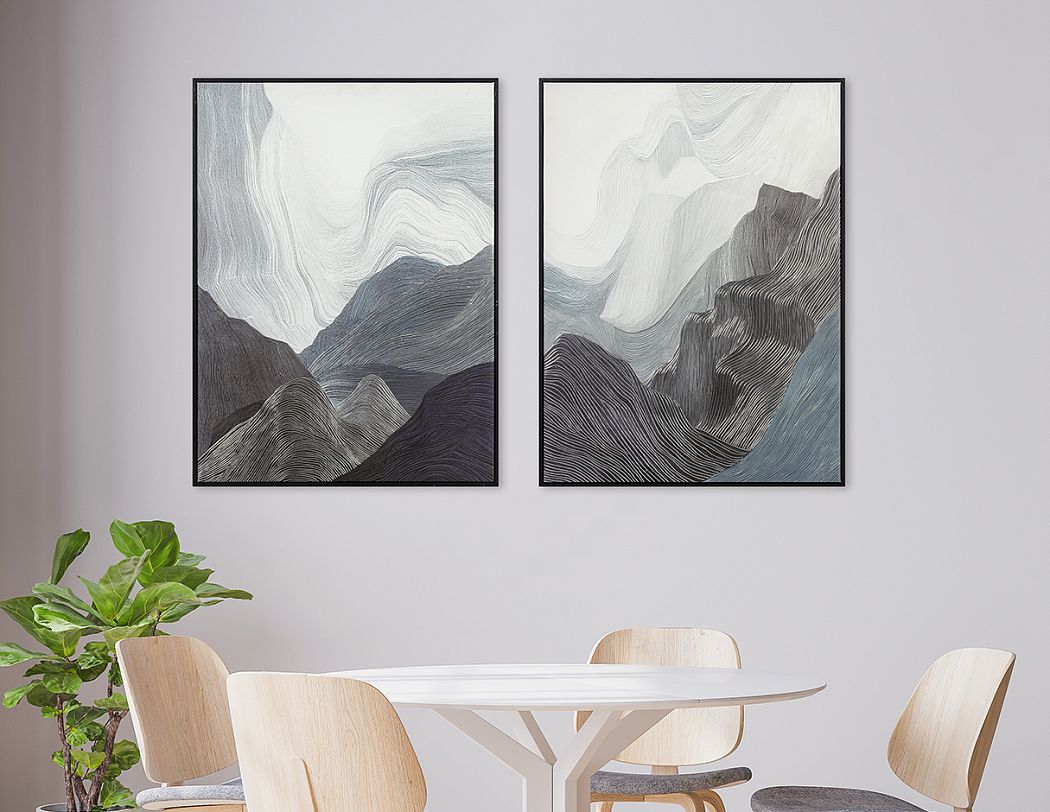 Картина "Анфини I" с тиснением, рама пластиковая, 80x60x2,8