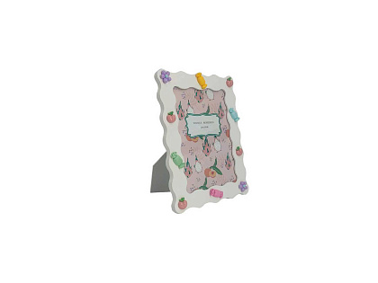 Фоторамка декоративная из МДФ "Конфетки", со стеклом, 13x18 см