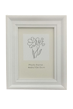 Фоторамка декоративная из МДФ со стеклом, цвет серый, 10x15 см