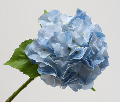 Цветок искусственный декоративный "Гортензия", H57*D18 см., голубой