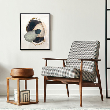 Картина "Абстракция I", 80% ручная работа, рама пластиковая, 40*50*3,5