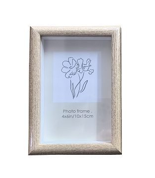 Фоторамка декоративная из МДФ со стеклом "Симпл", цвет светлое дерево, 10x15 см