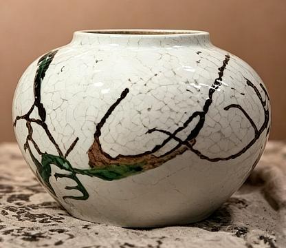 Ваза керамическая "Колор", декоративная, цвет микс, 21*22 см.
