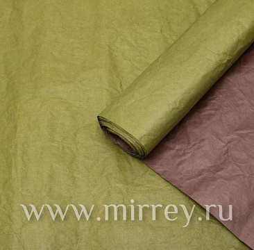  Бумага Эколюкс двухцветная и однотонная 70см • 5 метров ± 5% (хаки/шоколад)