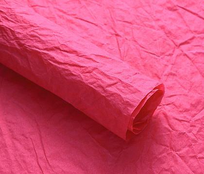 Упаковочная бумага 56 см*56 см, 5листов/упак, 80 г/м², фуксия