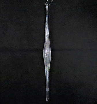 Фигурка декоративная сосулька на подвеске с эффектом радуги, 29,2 см, акрил, 1 шт.