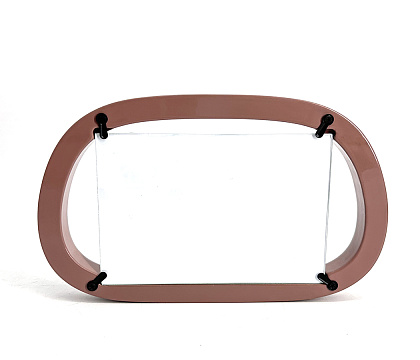 Фоторамка декоративная из МДФ серия "Рондо", цвет коричневый, со стеклом, 15x10 см