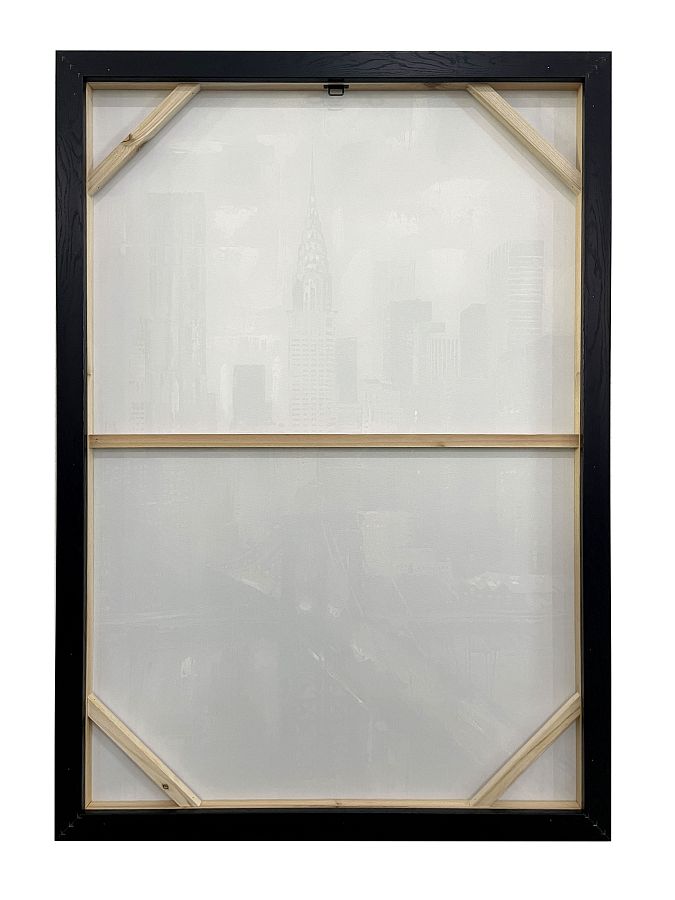 Картина "Город", 80% ручная работа, рама пластиковая, 70*100*3,5