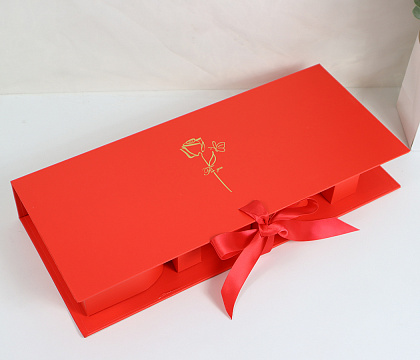 Коробка подарочная "I love you" 45,6×19,5×6,8H см, 1 шт., красный