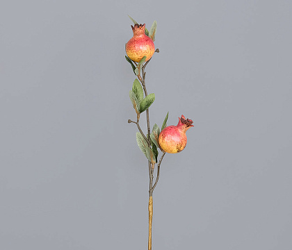 Ветка декоративная с гранатами D4 см, 45 см, 1 шт.