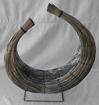 Корзина плетеная (ива): 42x13xH47, 1 шт., коричневый