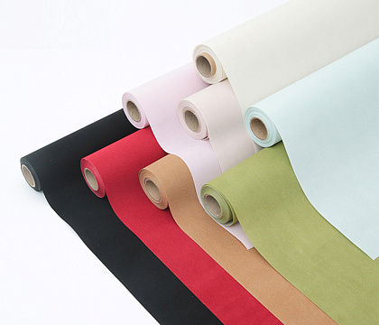 Водостойкий упаковочный материал "Бархат", 53 см*6 ярдов, 75 г/м², пудровый