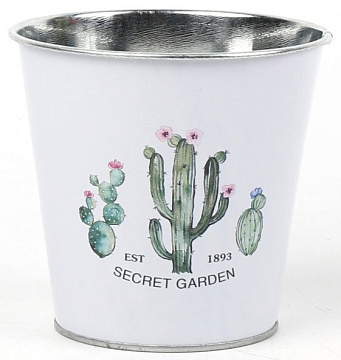Декоративное кашпо "В секретном саду" D12XH11.2CM B:D8.5 см, металл