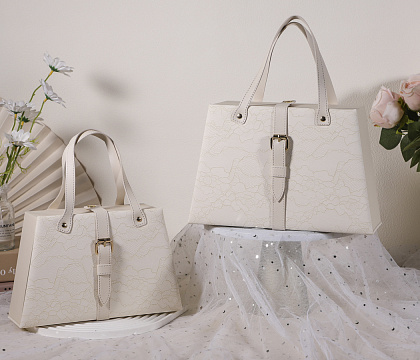 Набор коробок "Элегантность" 28,2*10,2*18,5, 25,2*8,2*17 см, 2 шт., молочный