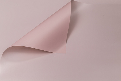 Упак. материал флористическая пленка "Лепестки роз", 60 мкр, 58 см х 10 м, молочный чай / пудровый