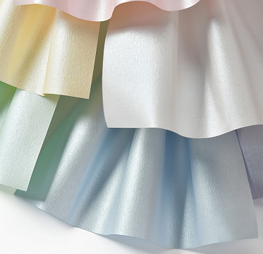 Упаковочная бумага с перламутровым отливом 53 см* 4 ярда, 120 г/м², белый