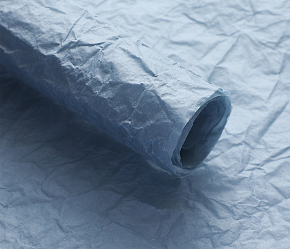 Упаковочная бумага 56 см*56 см, 5листов/упак, 80 г/м², серо-голубой