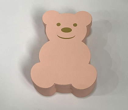 Коробка с крышкой "Мишка" 18,3x13x5 см, св.розовый