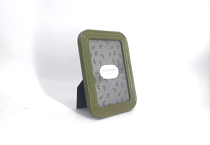 Фоторамка декоративная из МДФ, цвет глянцево-зеленый, со стеклом, 10x15см