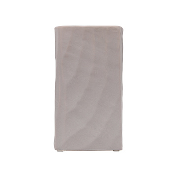 Ваза керамическая, цвет серый, 11*20 см.