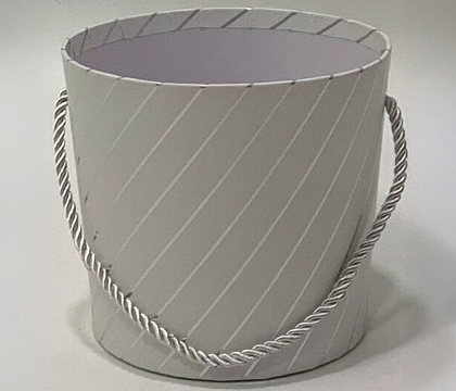 Коробка под цветы 14,5x12,7см, 1 шт., белый