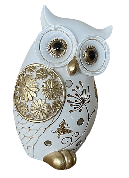 Статуэтка декоративная "Сова", полирезина, 9,5*7,5*14,5 см