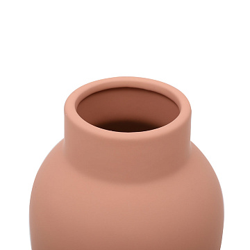 Ваза керамическая, цвет персиковый, 12,5*20 см