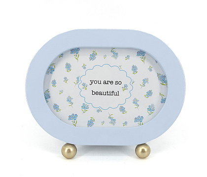 Фоторамка декоративная из МДФ с ножками, со стеклом, 15x10 см