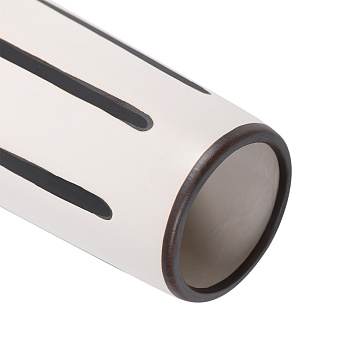 Ваза керамическая, цвет черно-белый, 10,5*24