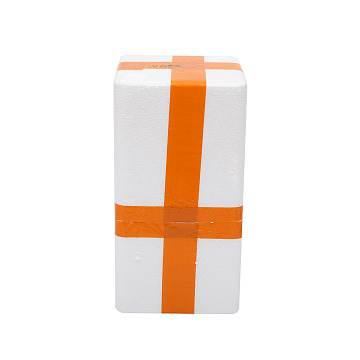 Ваза керамическая, цвет бело-золотой, 13,5*11,5*26 см